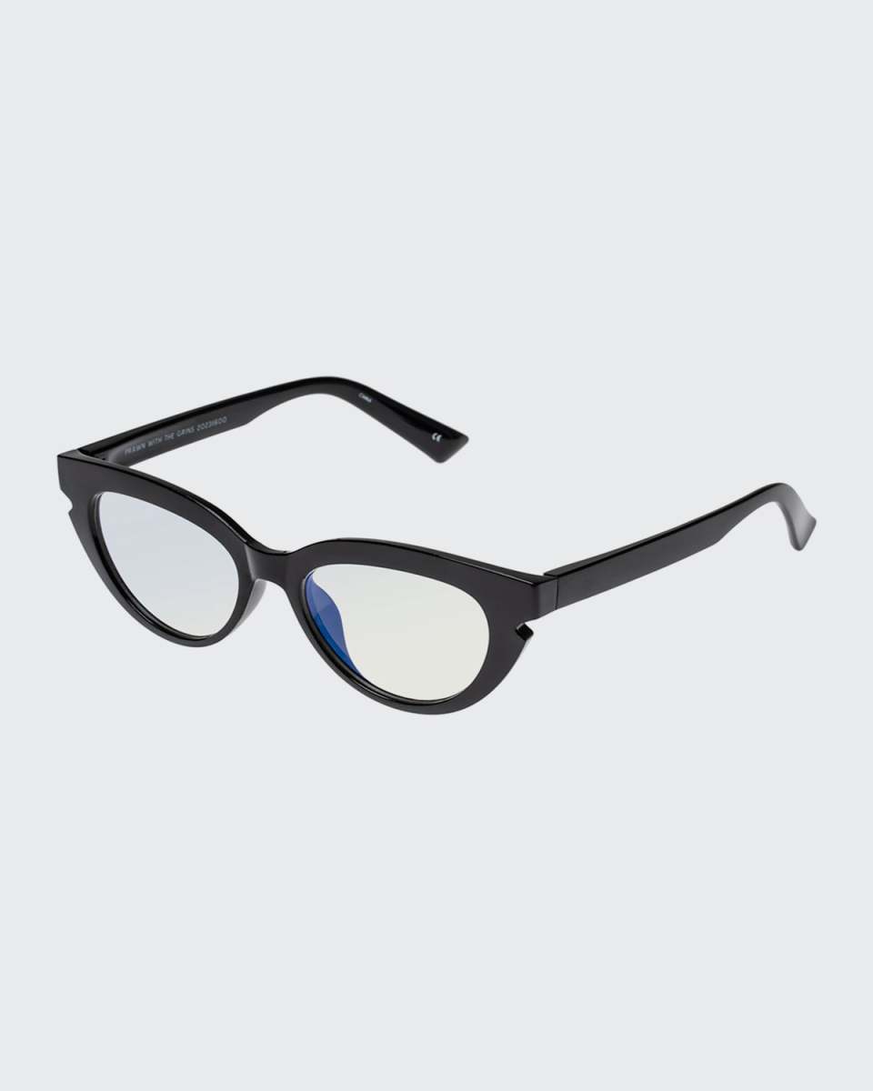 Prawn with the Grins Plastic/Metal Cat-Eye Reading Glasses